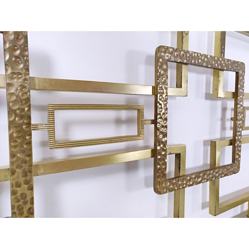 Vintage Brass Bed by Luciano Frigerio, 1970s