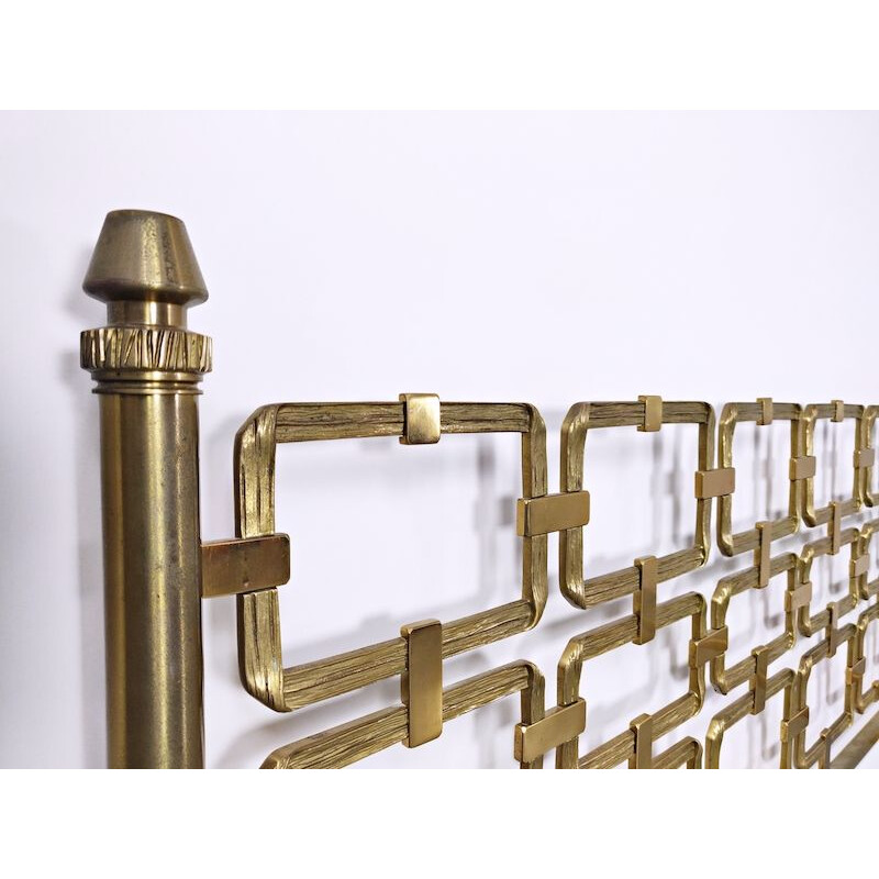 Vintage Brass Bed by Luciano Frigerio, 1970s