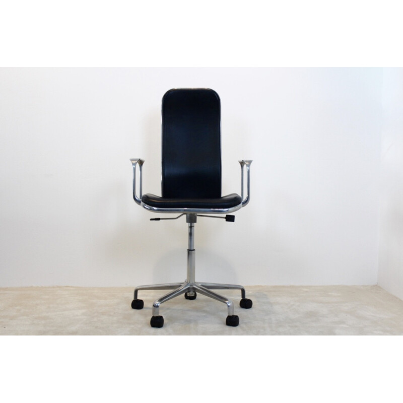 Iconic high-back Hille "Supporto" office chair, Frederick SCOTT - 1970s