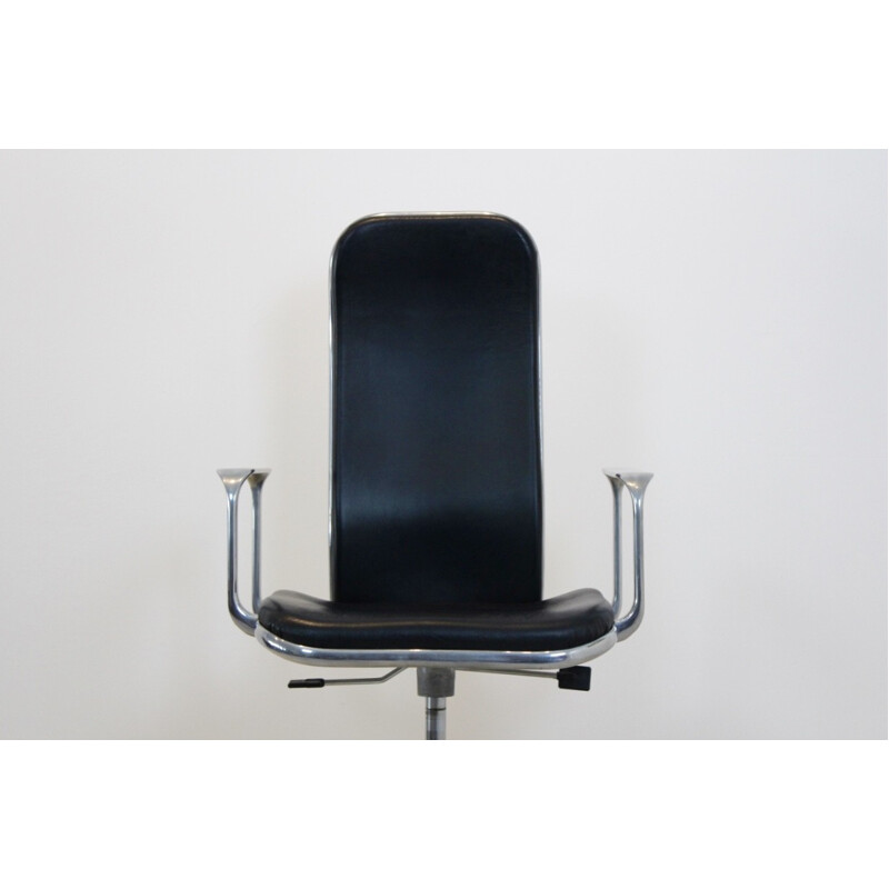 Iconic high-back Hille "Supporto" office chair, Frederick SCOTT - 1970s