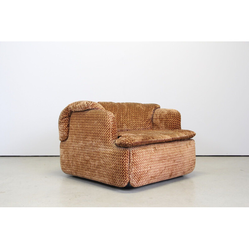 Vintage Confidential 5-seater sofa & armchair, Alberto Rosselli for Saporiti