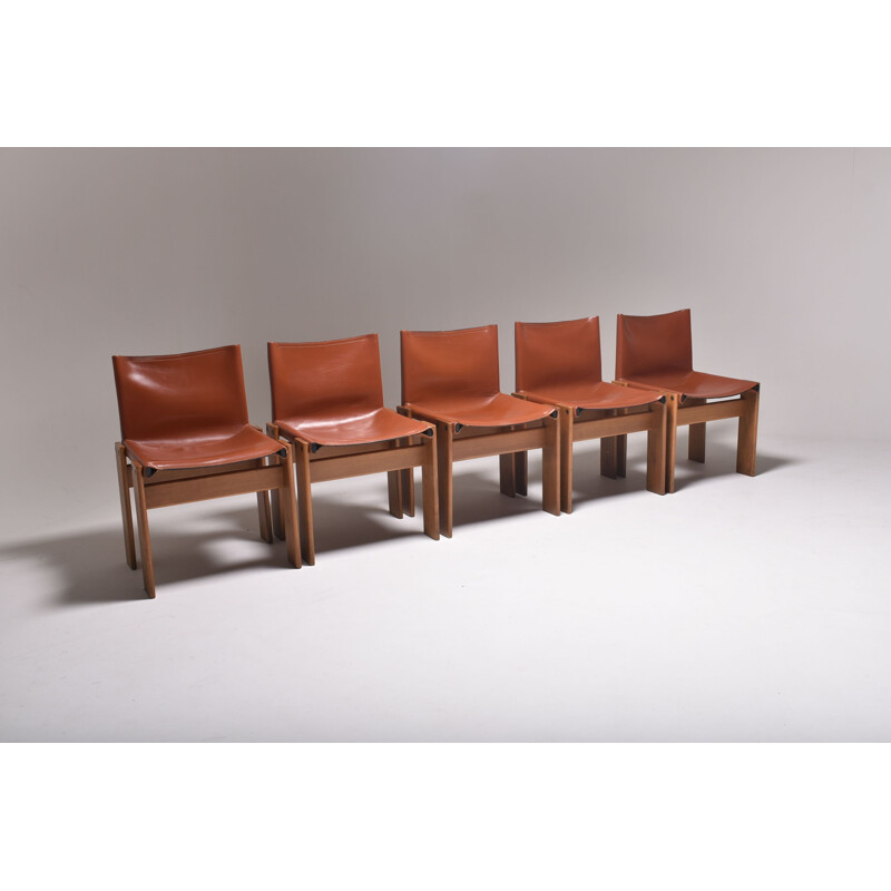 Set de 5 chaises vintage Monk par Afra et Tobia Scarpa 1970