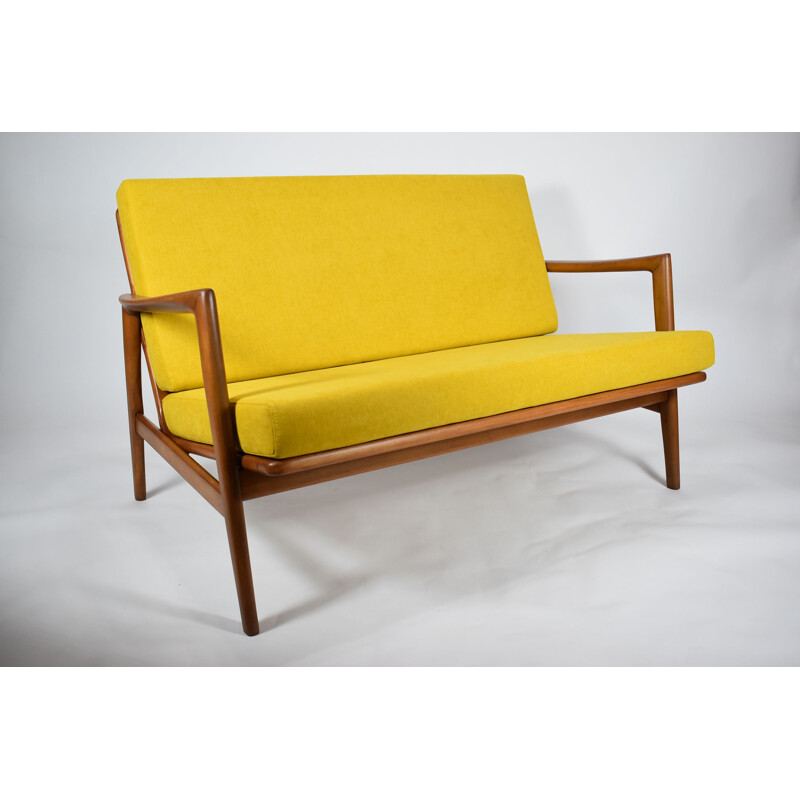 Vintage 2 Seater Sofa yellow 1960s