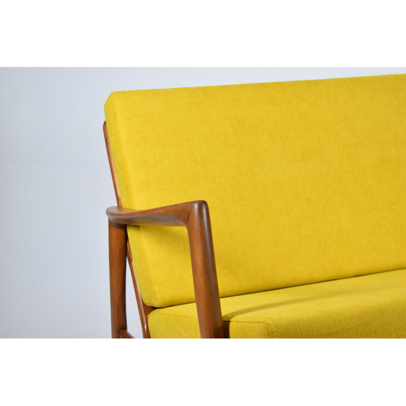 Vintage 2 Seater Sofa yellow 1960s