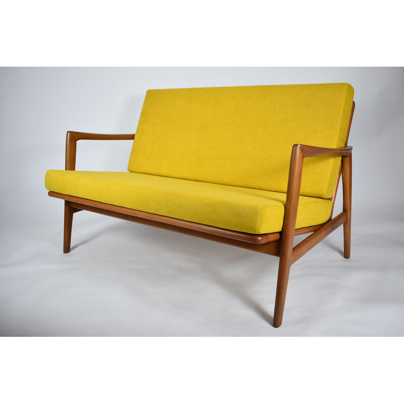 Vintage 2 Seater Sofa yellow 1960s