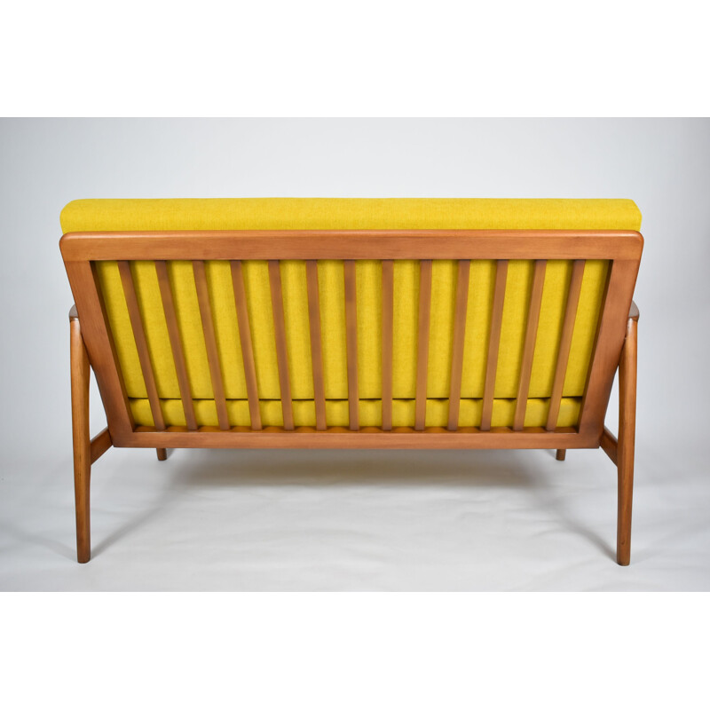 Vintage 2 Seater Sofa yellow 1960s