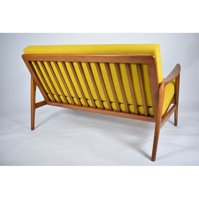 Vintage 2 Seater Sofa yellow 1960s