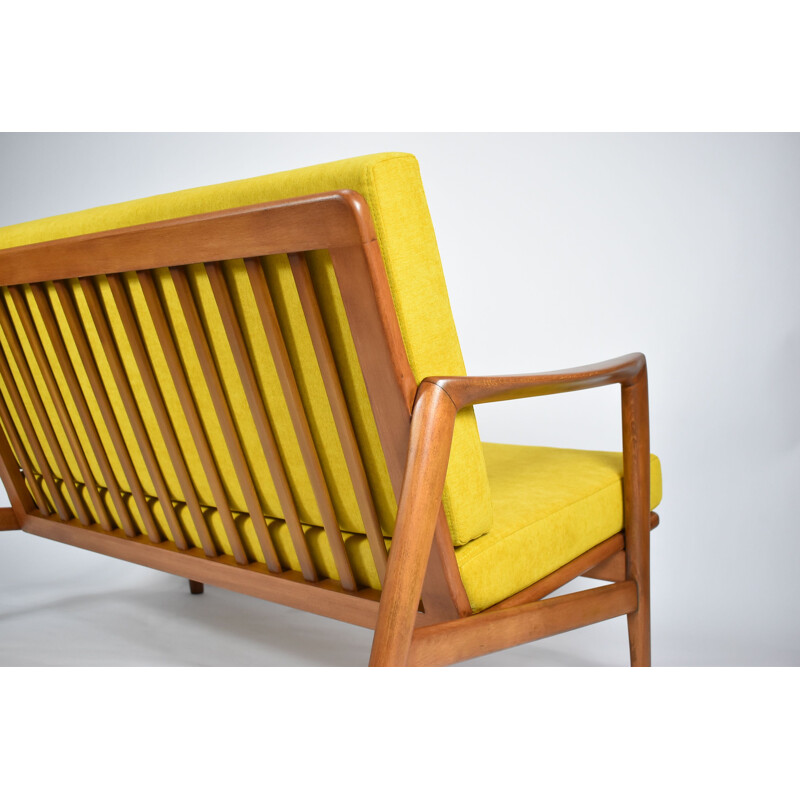 Vintage 2 Seater Sofa yellow 1960s