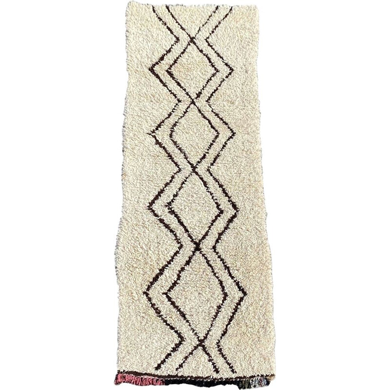 tapis vintage berbere - couloir beni