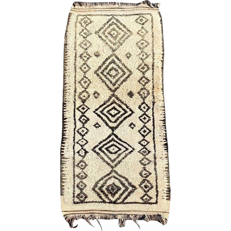 Tapis vintage berbere Beni Ouarain