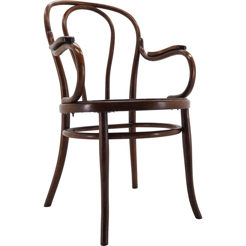 Silla de bistro vintage Thonet nr.18, Austria 1900