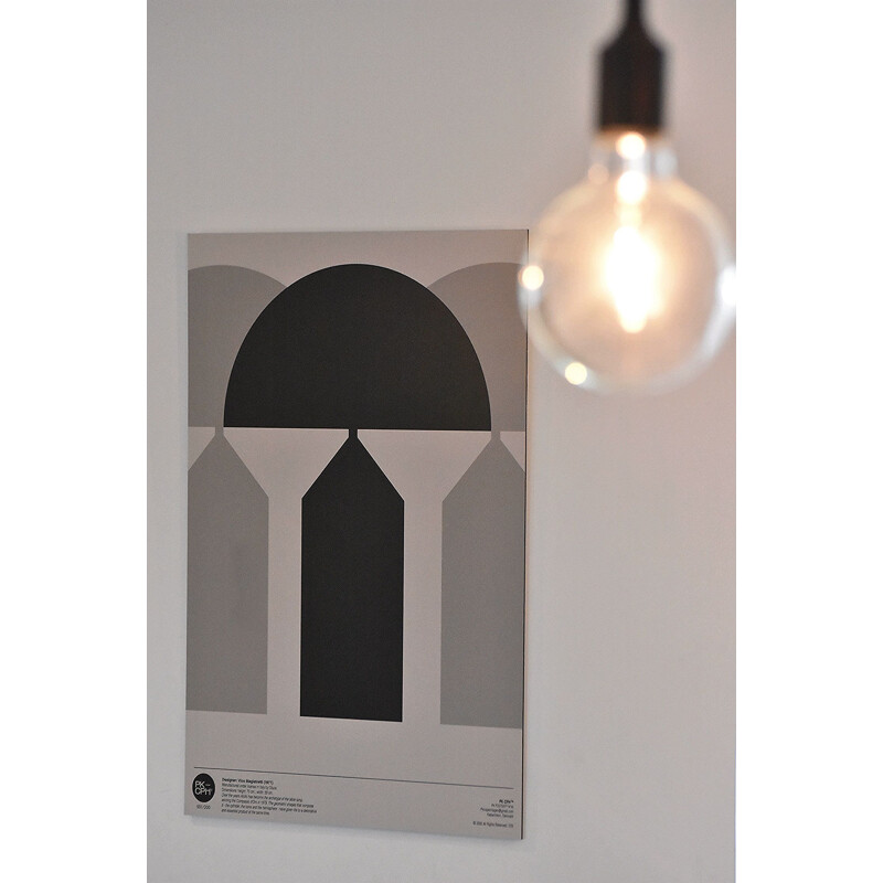 Dibond print PK42, "Atollo" lamp van Vico Magistretti