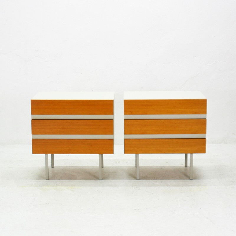 Pair of Luebke chest of drawers - 1970s