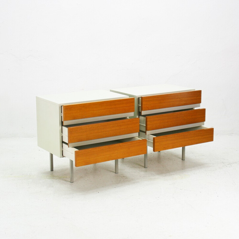 Pair of Luebke chest of drawers - 1970s