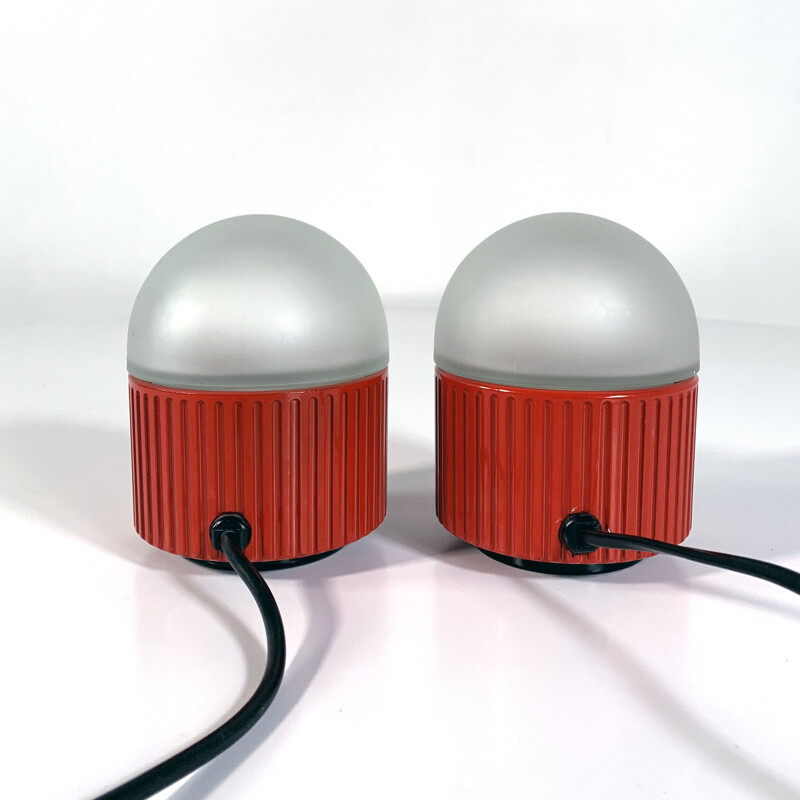 Pair of vintage Bulbo Table Lamps by Barbieri & Marianelli for Tronconi, 1980s