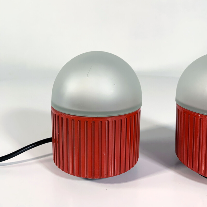 Pair of vintage Bulbo Table Lamps by Barbieri & Marianelli for Tronconi, 1980s