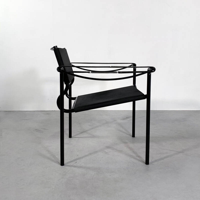 Vintage Leather Armchair by G. Belotti for Alias, 1980s