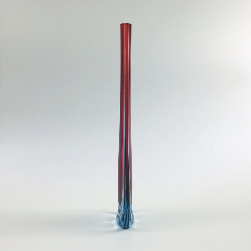 Mid-Century Murano Glass Vase by Flavio Poli for Seguso 1960s