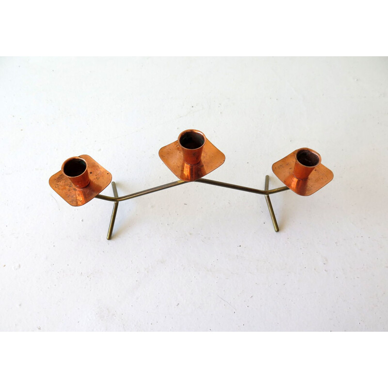 Vintage candle holder, danish 1950s