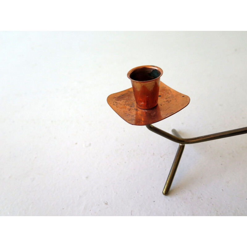 Vintage candle holder, danish 1950s