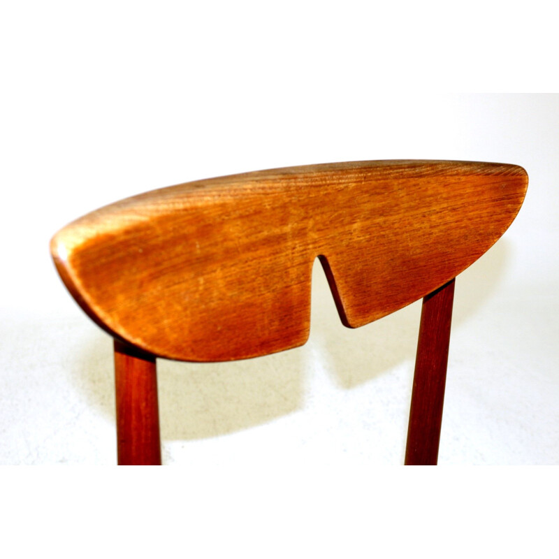 Set of 4 vintage teak chairs, Denmark, 1960