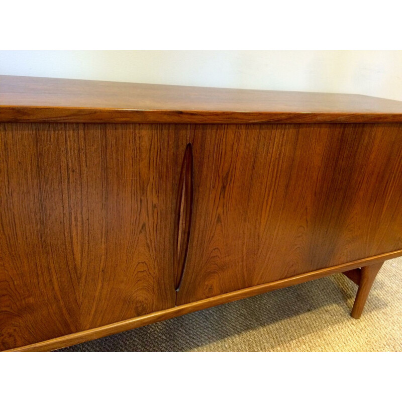 Bruno Hansen Scandinavian sideboard in rosewood and oak, Henning KJAERNULF - 1960s