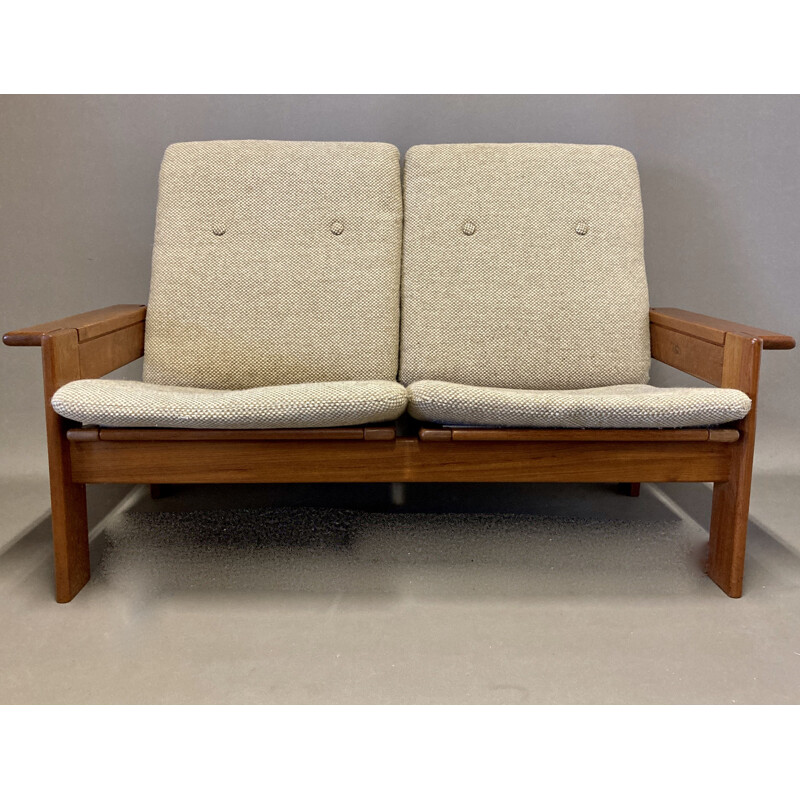 Vintage 2-seater Scandinavian sofa 1960