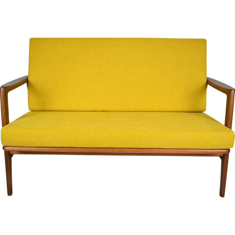 Vintage 2 Seater Sofa yellow 1960s