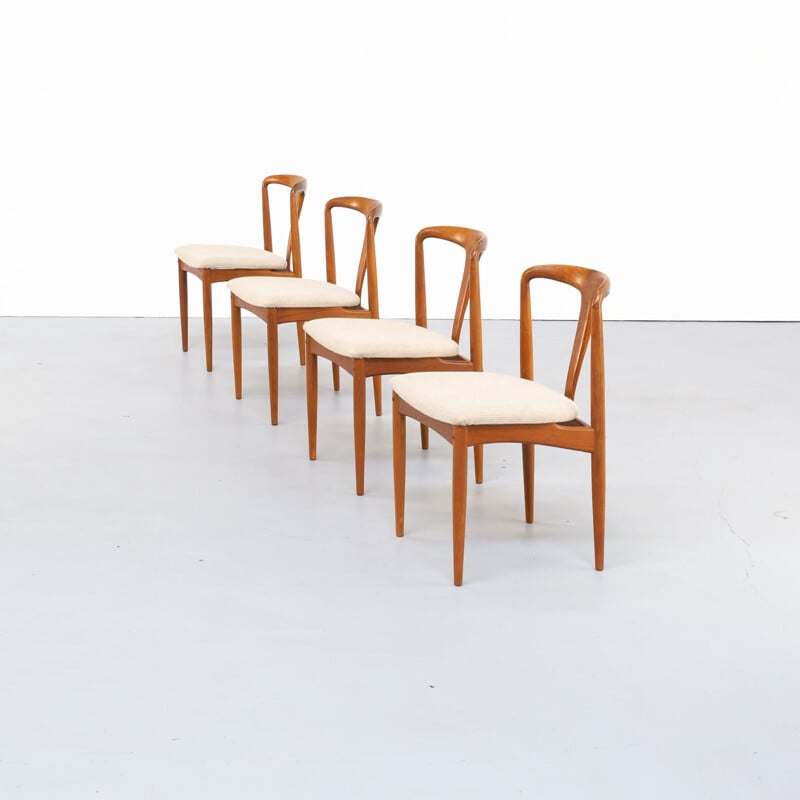 Ensemble 4 chaises vintage Johannes Andersen "Juliane" pour Uldum 1960
