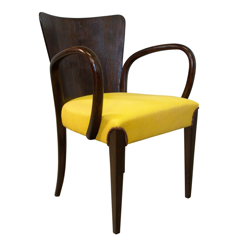 Vintage H-214 Dining Chair by Jindrich Halabala for UP Brno 1950