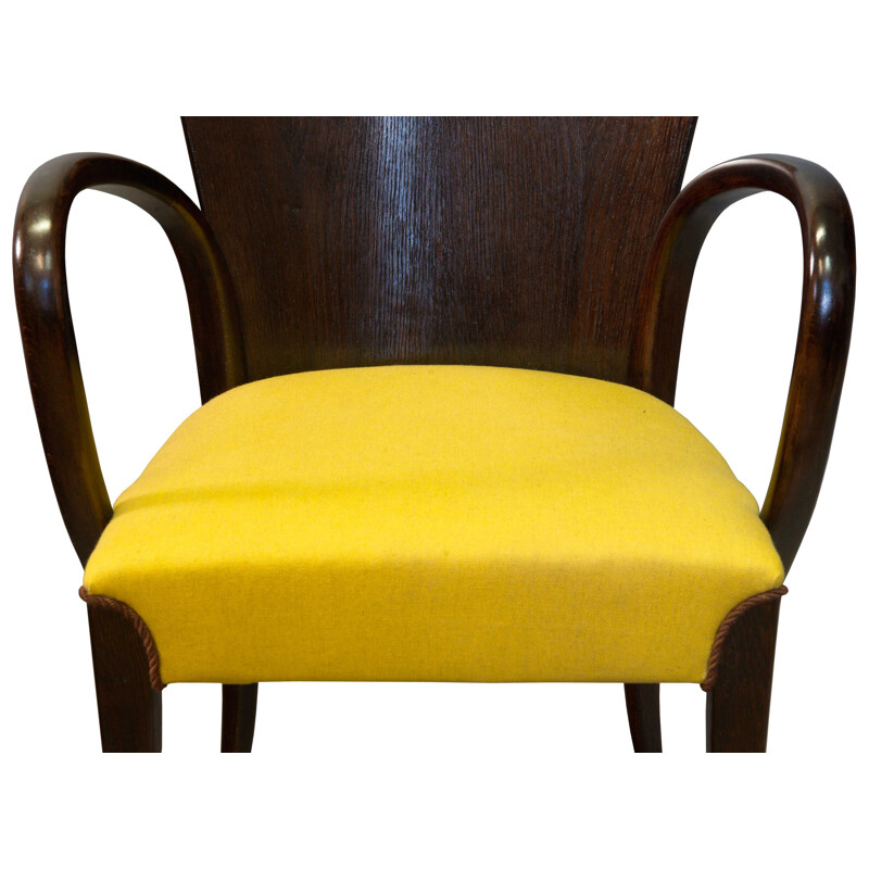 Vintage H-214 Dining Chair by Jindrich Halabala for UP Brno 1950