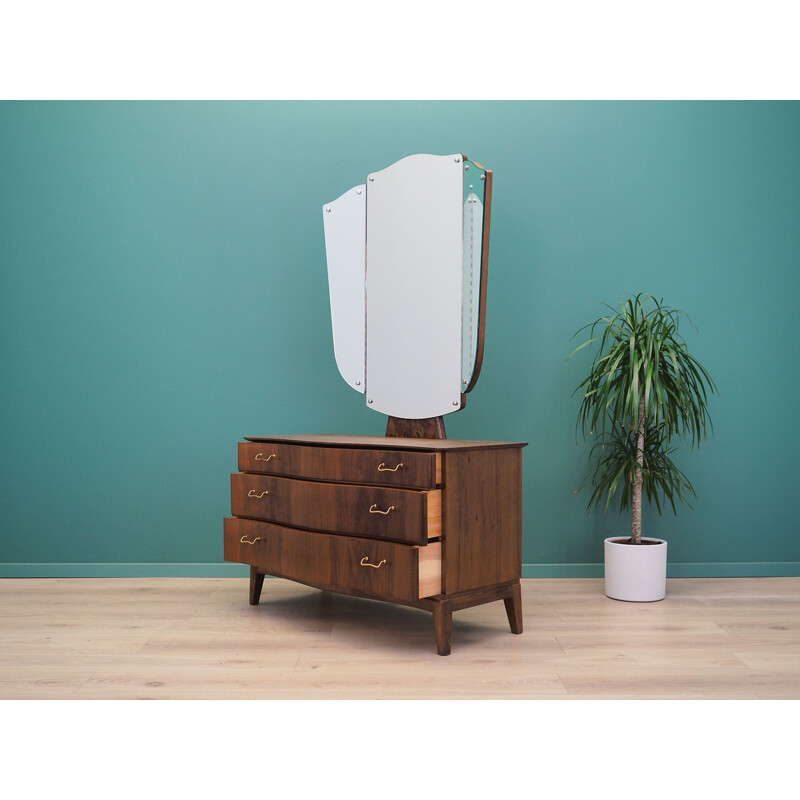 Vintage walnut dressing table by Øm Mobelfabrik, Denmark 1960