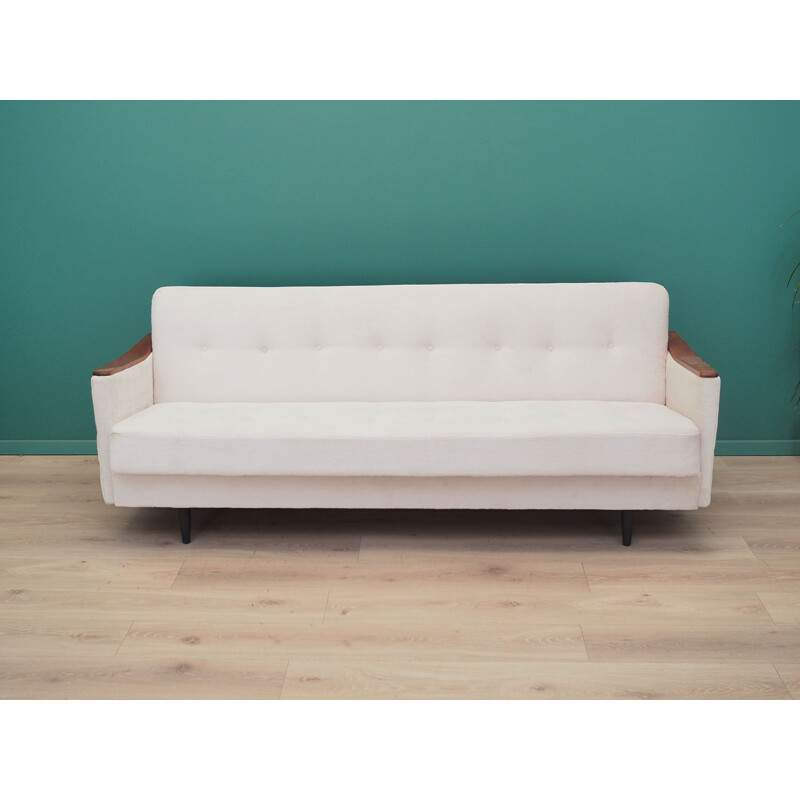 Vintage Foldable sofa ecru, Danish 1960s