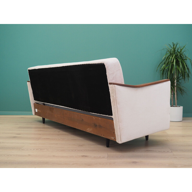 Vintage Foldable sofa ecru, Danish 1960s