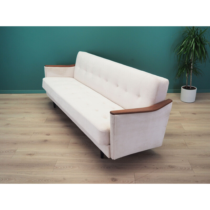 Vintage Foldable sofa ecru, Danish 1960s