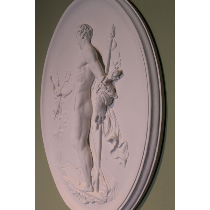 Pair of Vintage Bas-reliefs with mythological subjects Aphrodite and Adonis 1970s