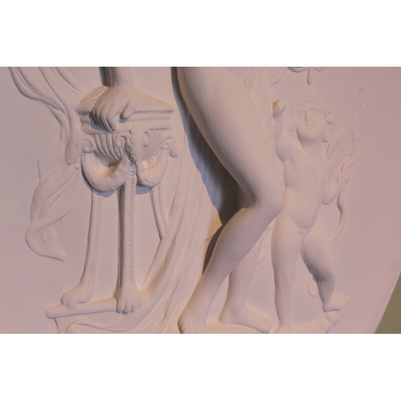 Pair of Vintage Bas-reliefs with mythological subjects Aphrodite and Adonis 1970s