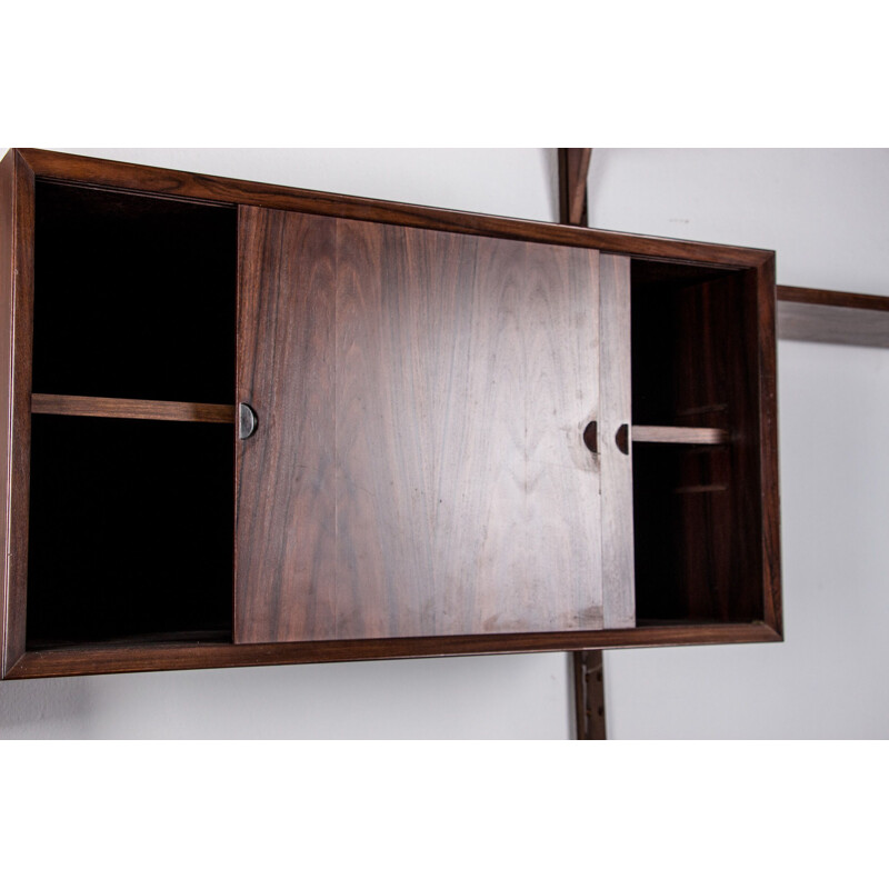 Large modular vintage shelf in Rio Rosewood by Poul Cadovius Danish Poul 1960