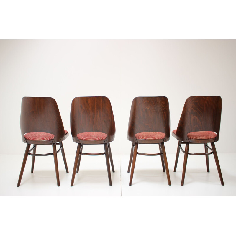 Set of 4 vintage chairs by Oswald Haerdtl, Czechoslovakia 1960