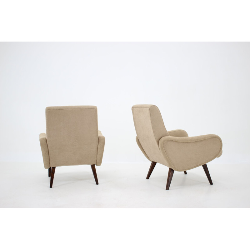 Pair of vintage armchairs by Marco Zanuso, Italy 1951