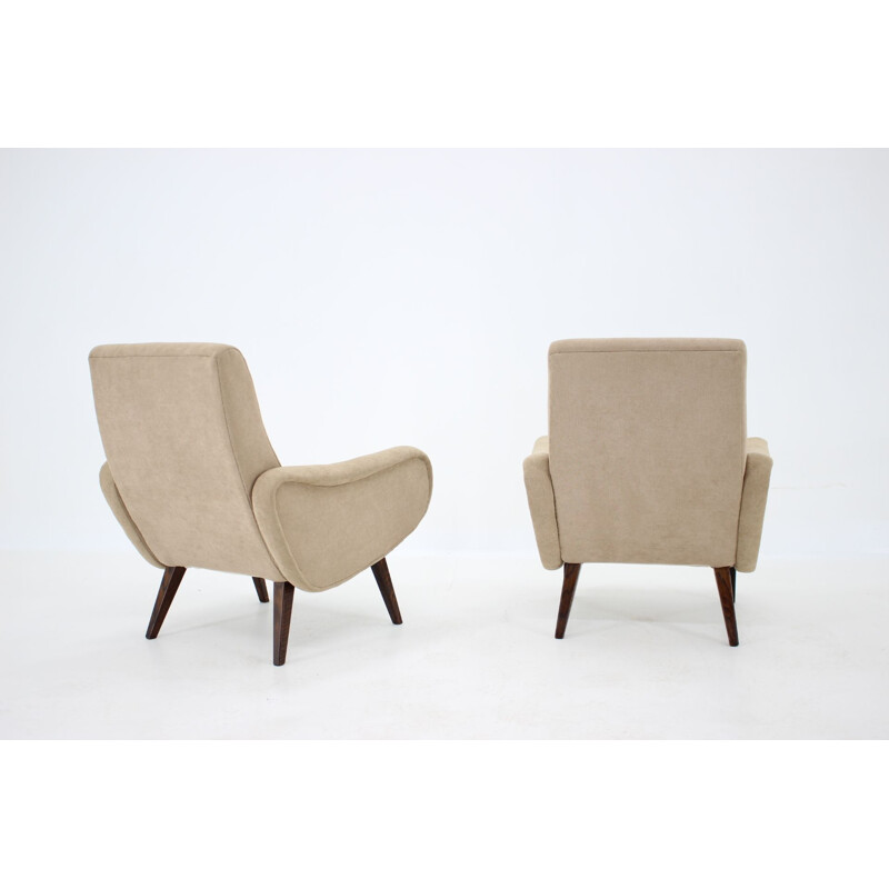 Pair of vintage armchairs by Marco Zanuso, Italy 1951