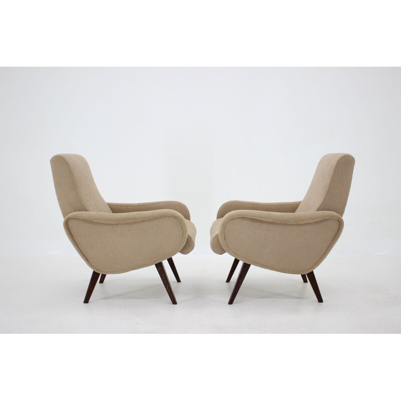 Pair of vintage armchairs by Marco Zanuso, Italy 1951