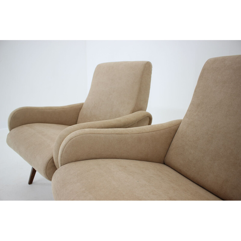 Pair of vintage armchairs by Marco Zanuso, Italy 1951