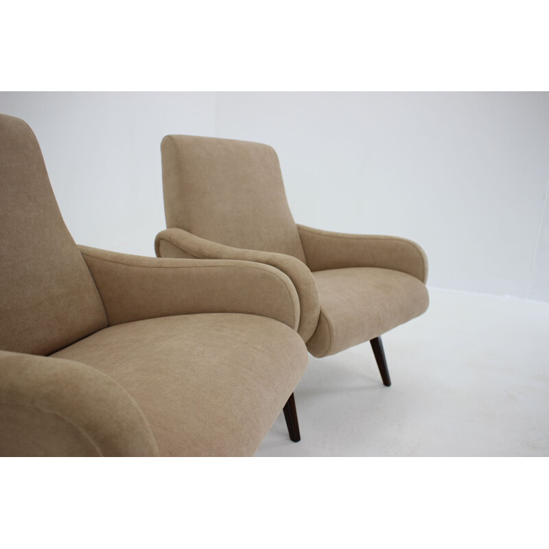 Pair of vintage armchairs by Marco Zanuso, Italy 1951