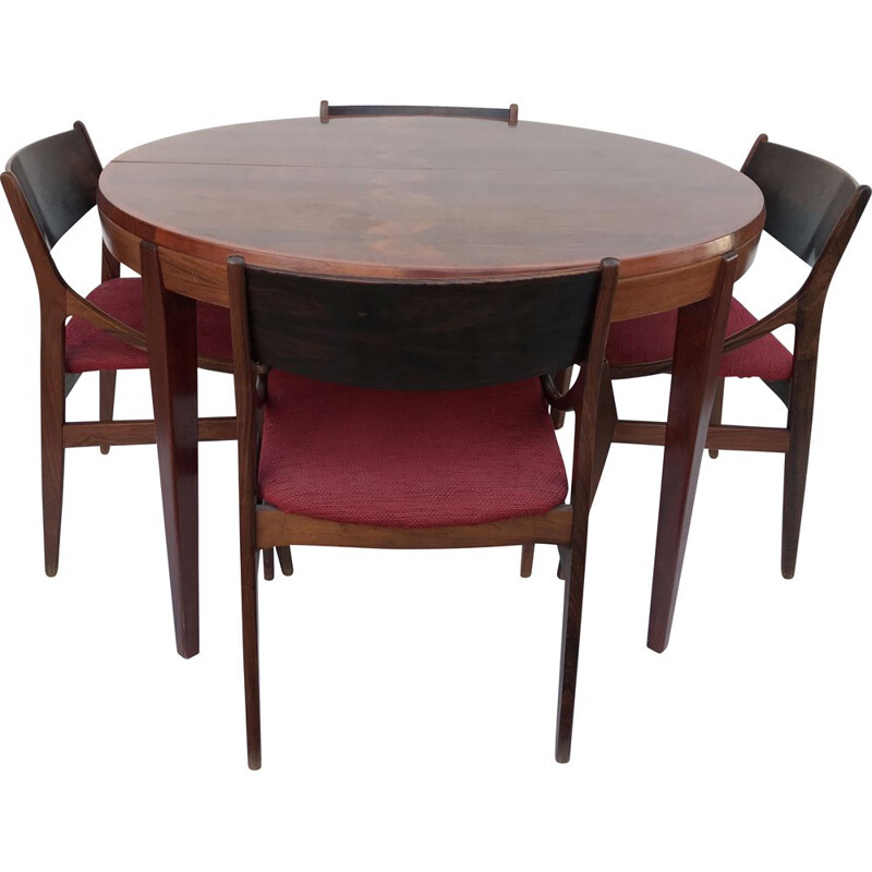 Vintage rosewood dining room by Vestervig Eriksen, Denmark, 1960