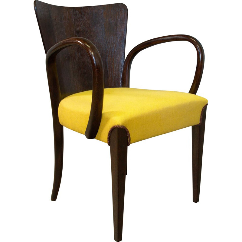 Vintage H-214 Dining Chair by Jindrich Halabala for UP Brno 1950