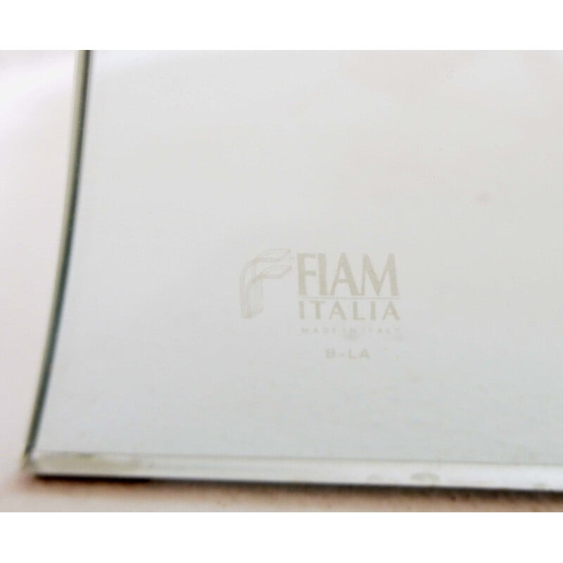 Console vintage 'Dama' en verre courbé par Makio Hasuike pour FIAM, Italie
