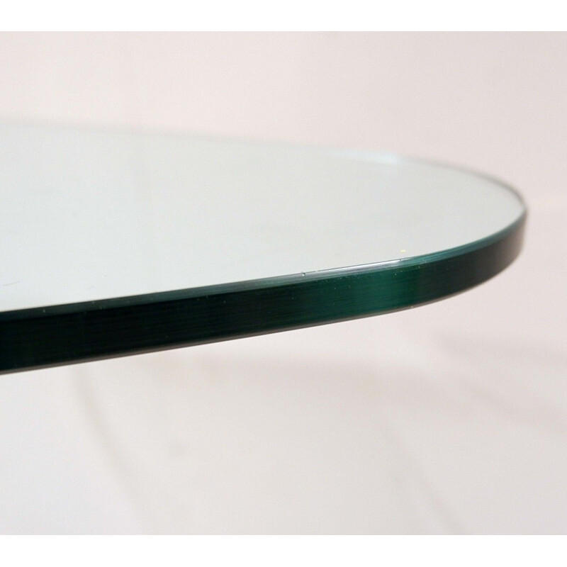 Vintage 'Dama' bent glass console by Makio Hasuike for FIAM, Italy