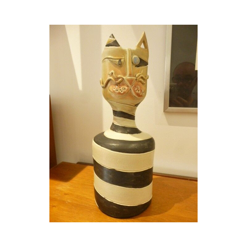 Vintage zoomorphic vase by Alexis Kostanda