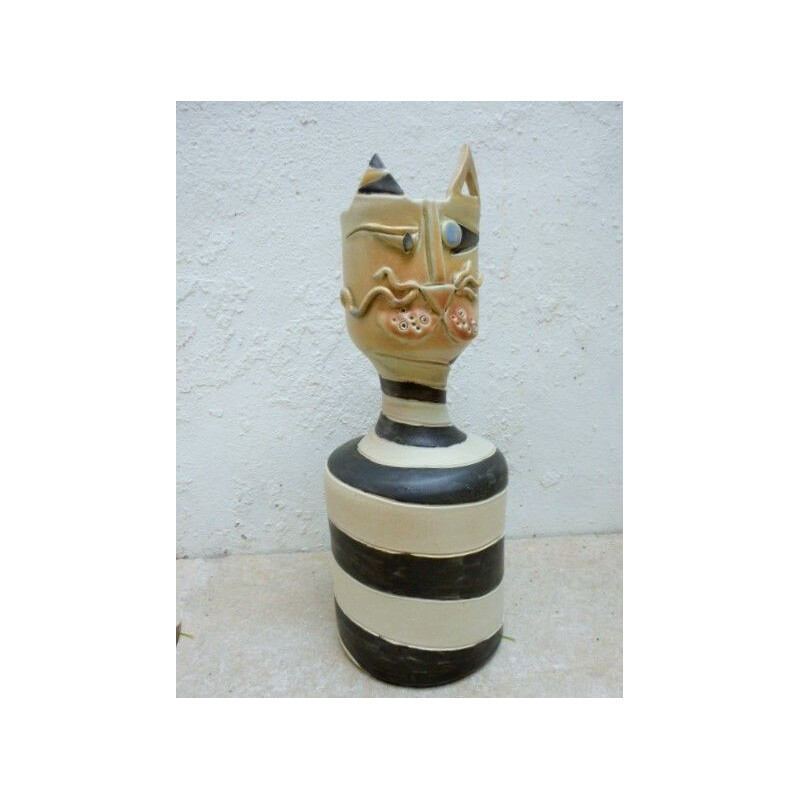 Vintage zoomorphic vase by Alexis Kostanda